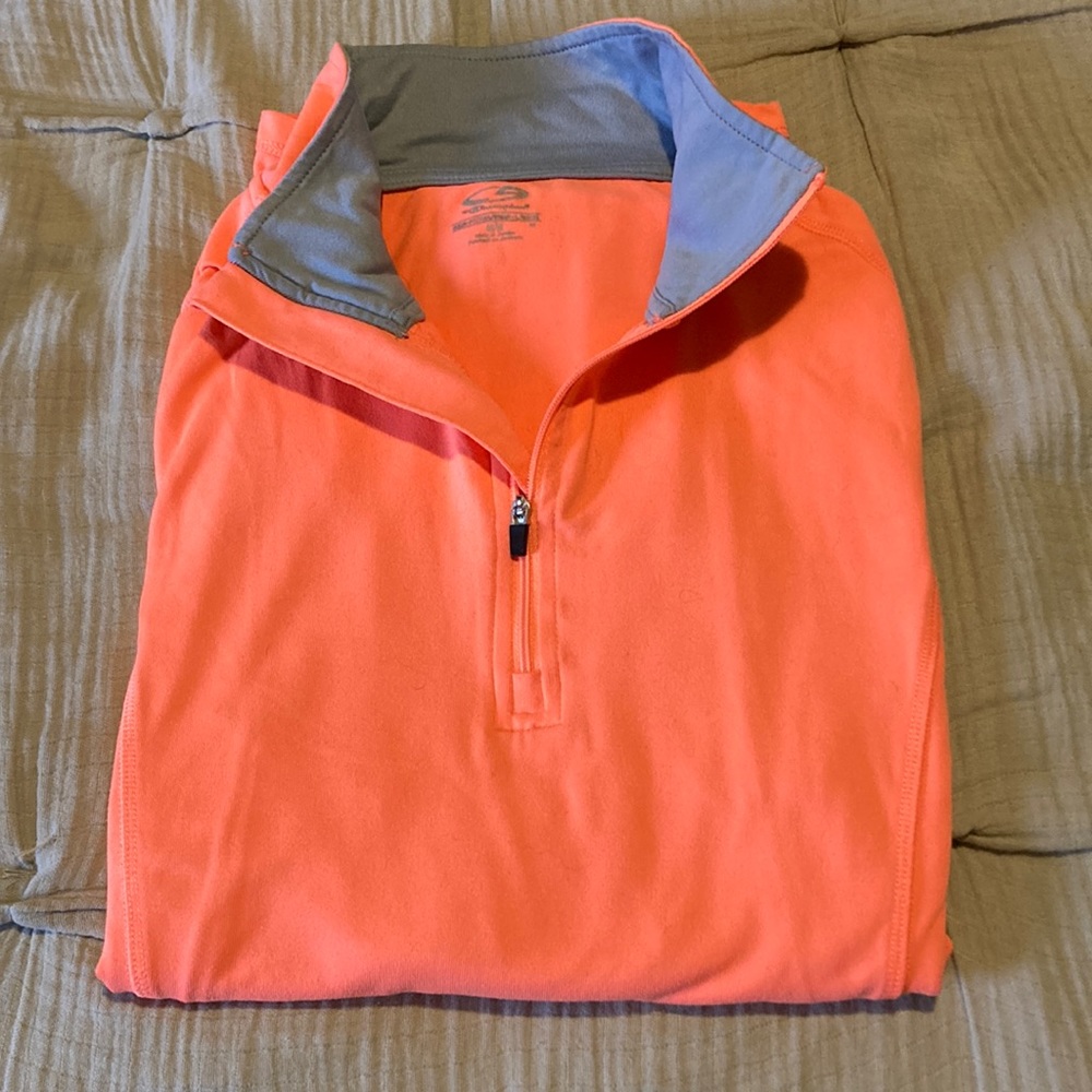 Half zip running pull over